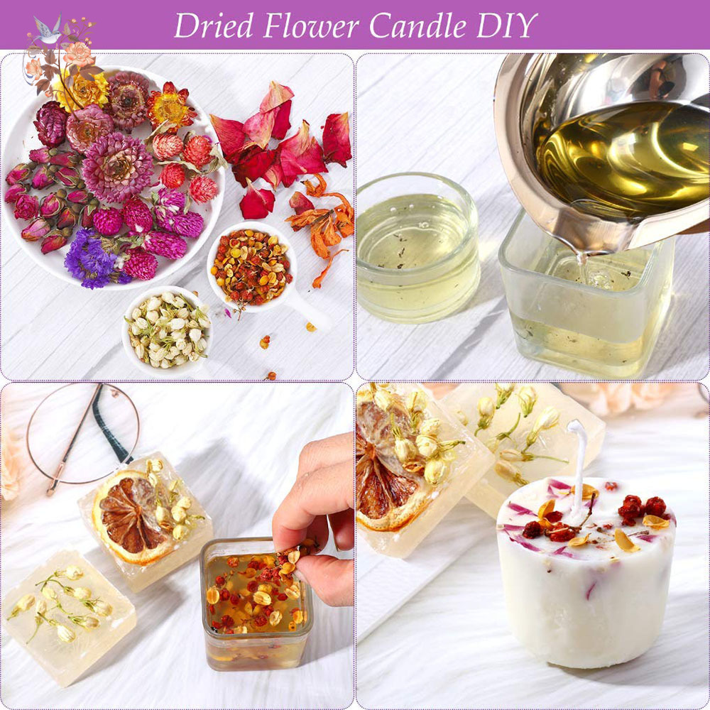 ชุดอุปกรณ์ดอกไม้แห้ง 15 ถุง สำ - Your Candle Supplies บทวิจารณ์และราคา